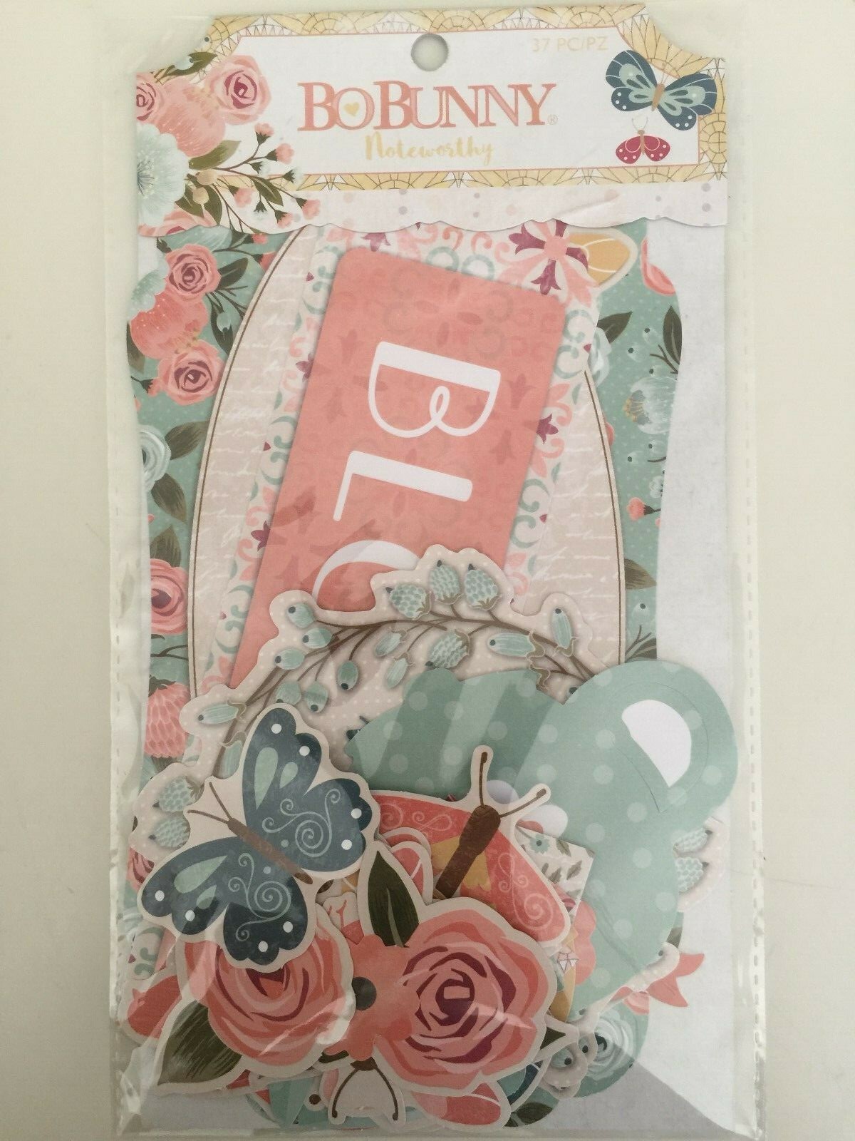 Bo Bunny Early Bird Noteworthy Die-Cuts 37/Pkg