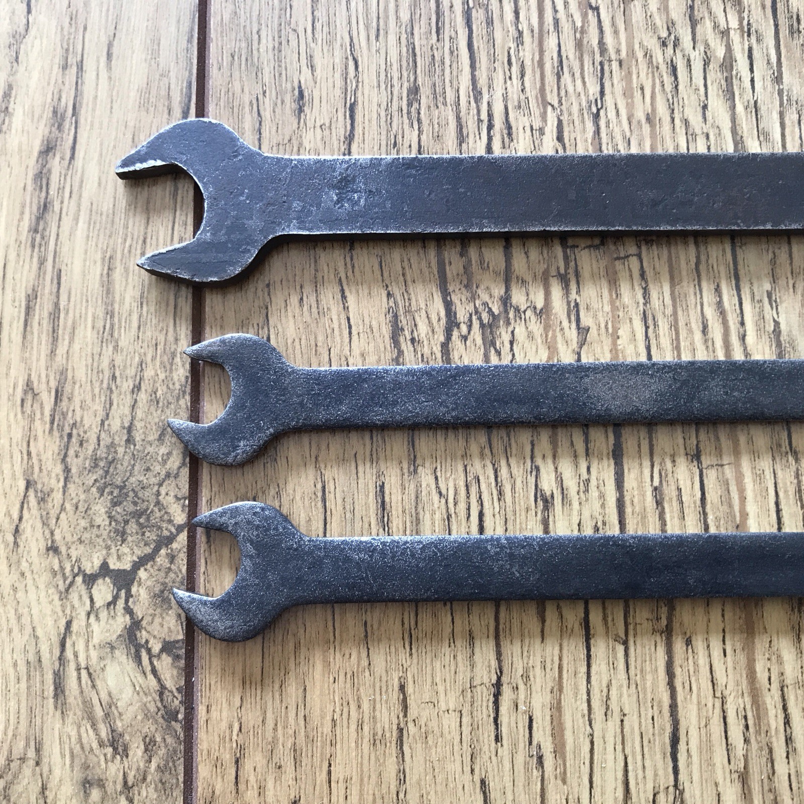 3 Vintage King Dick Flat Plate Spanner’s. AF sizes.