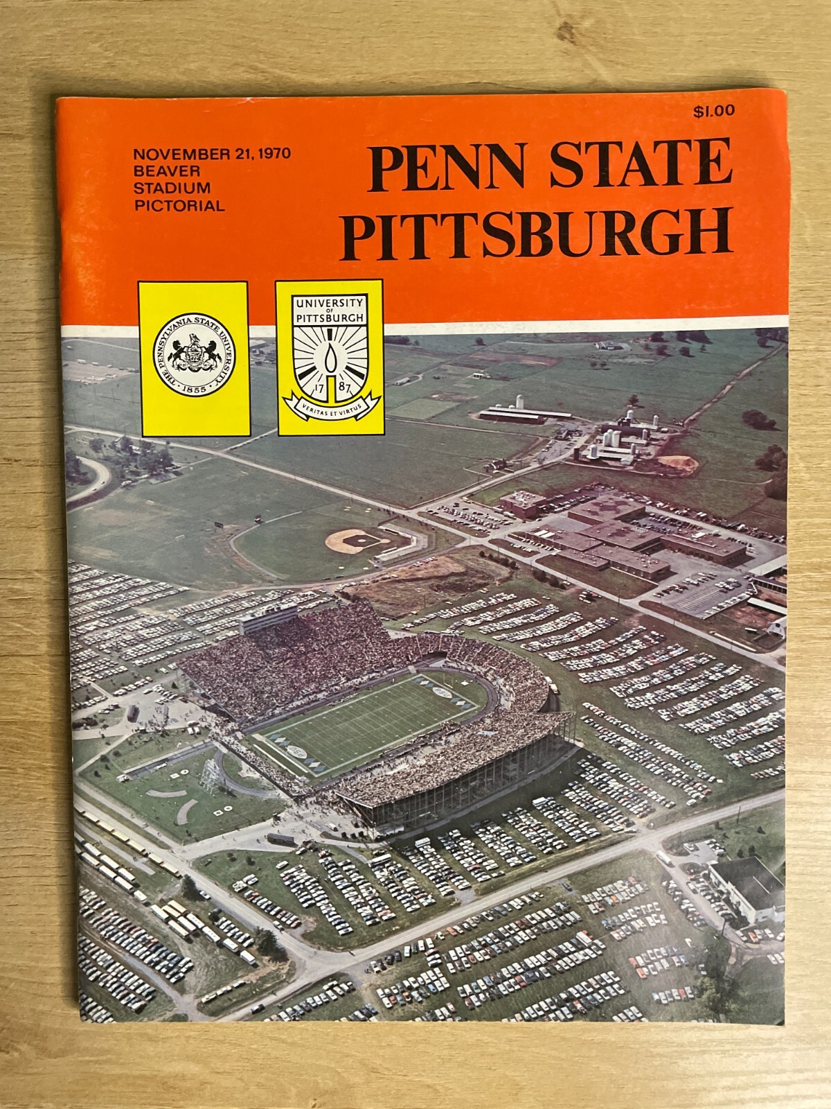 Beaver Stadium Pictorial November 21, 1970 Penn State Vs. Pittsburgh B2370