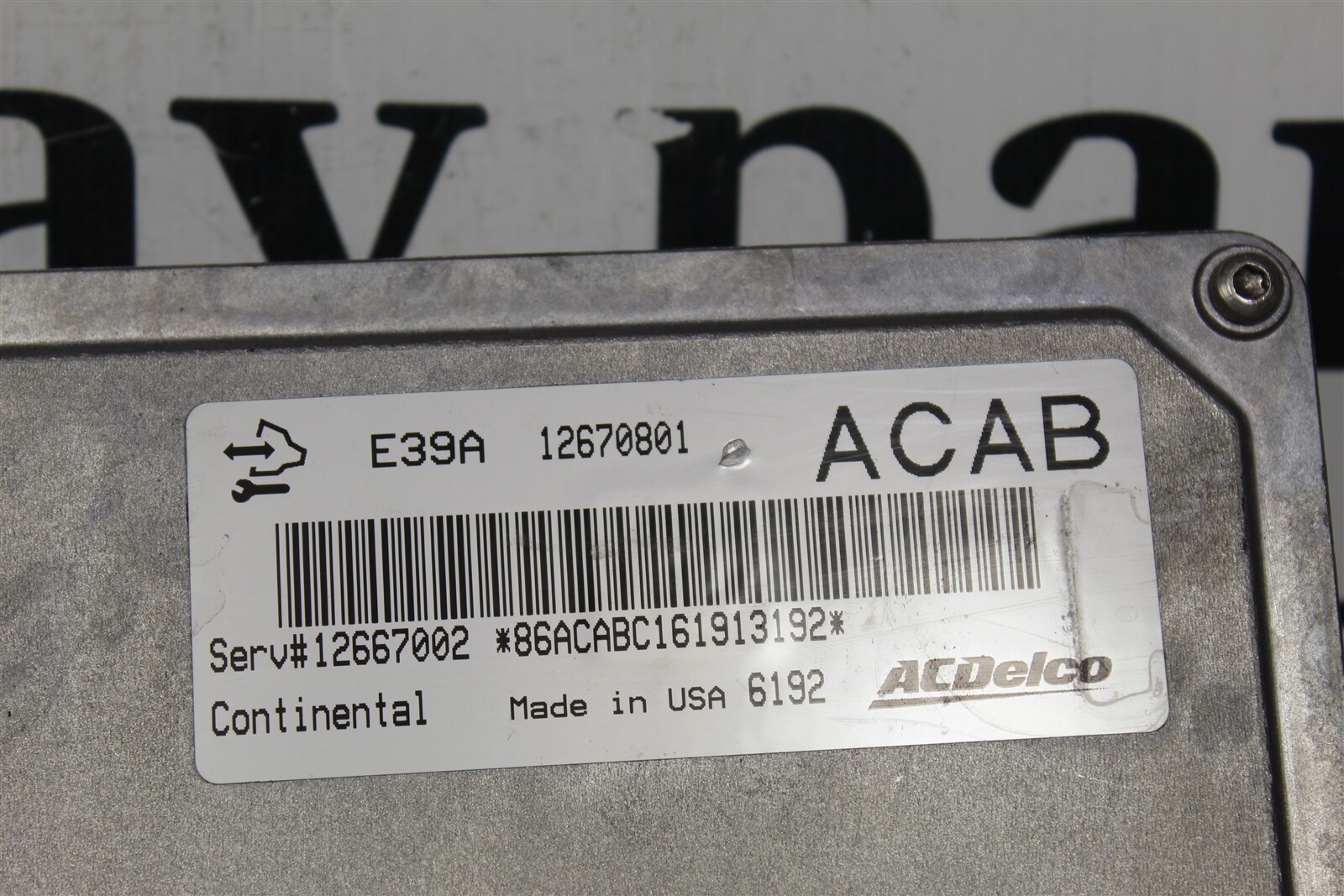 12667002 Chevrolet Impala 2017-2019 Engine Control Unit ECU Module 16D3 049 B20