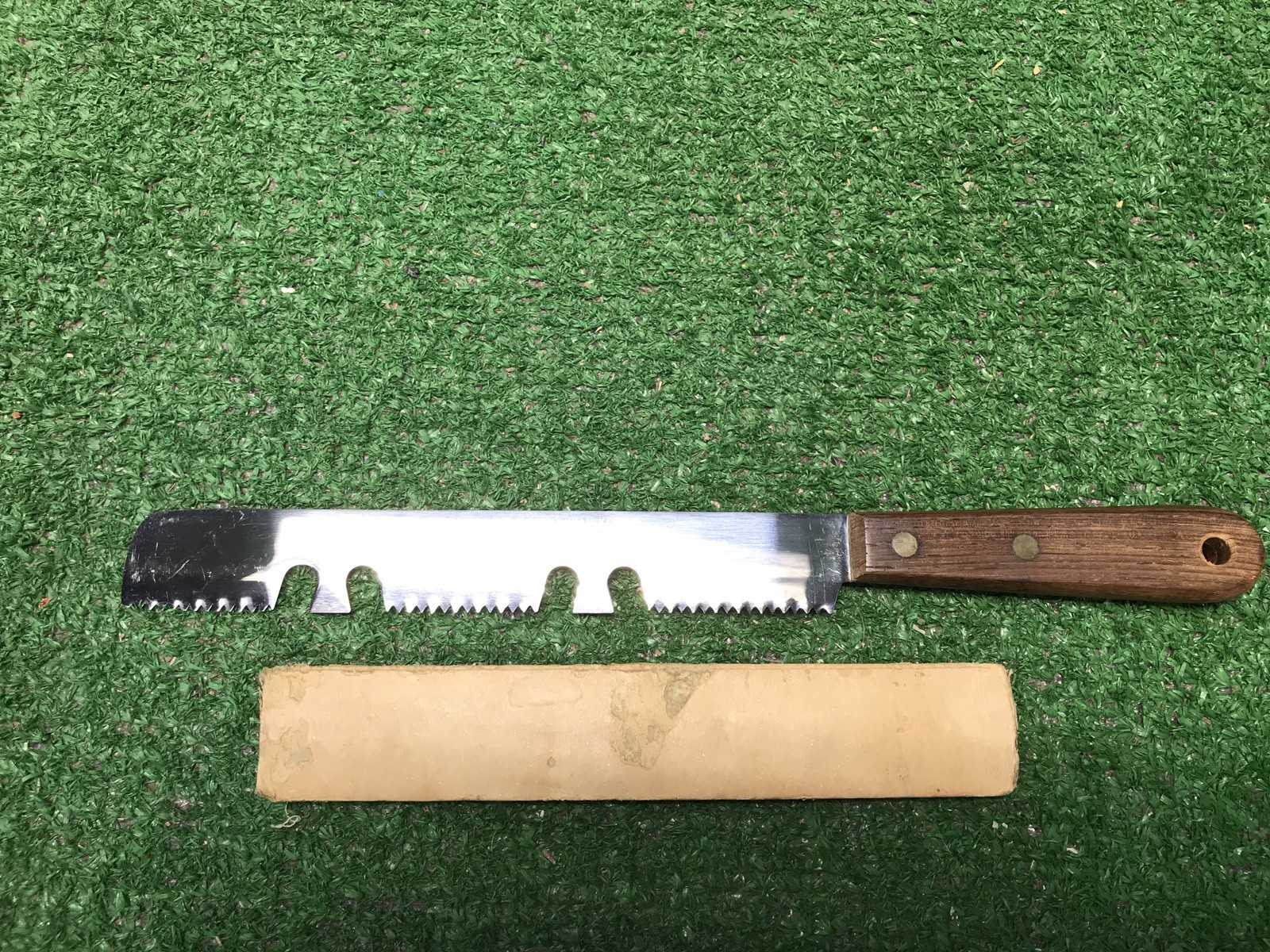 VINTAGE REAL-KEEN STAINLESS STEEL SERATED FroZen Food Meat KNIFE 8" BLADE