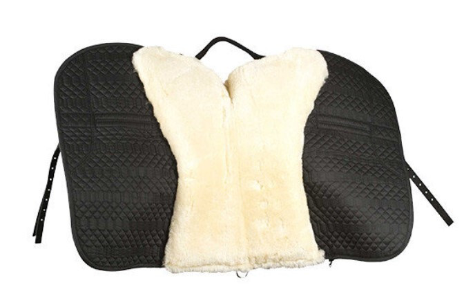 BAREBACK PAD - REAL SHEEPSKIN - WESTERN STYLE - Large