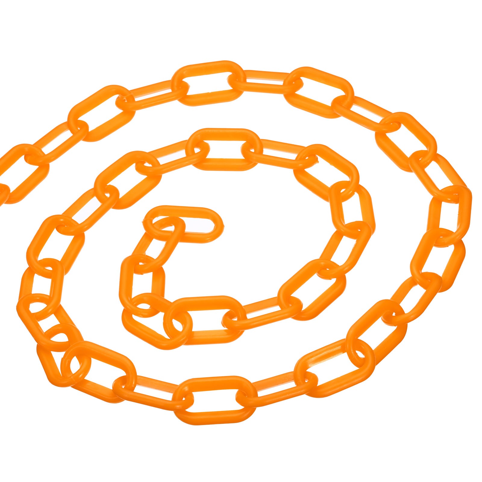 16Ft Plastic Barrier Chain Safety Barrier Chain Plastic Chain Links Orange