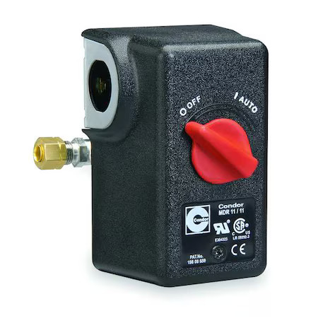 Condor Usa 11Ka2e Pressure Switch, Standard, Dpst, 1 Ports, 1/4" Npt, 40 To 175