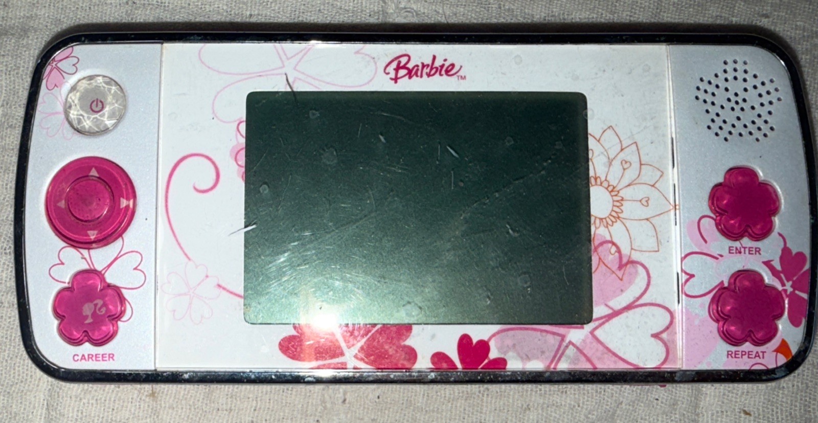 Barbie Inspired Handheld Learning Game Educational Electronic Toy UNTESTED