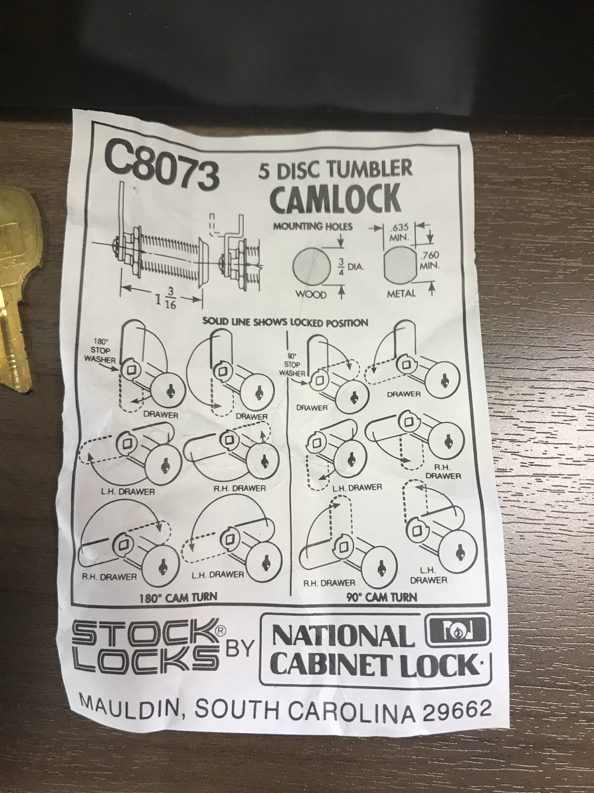 COMPX NATIONAL C8073-3 KD