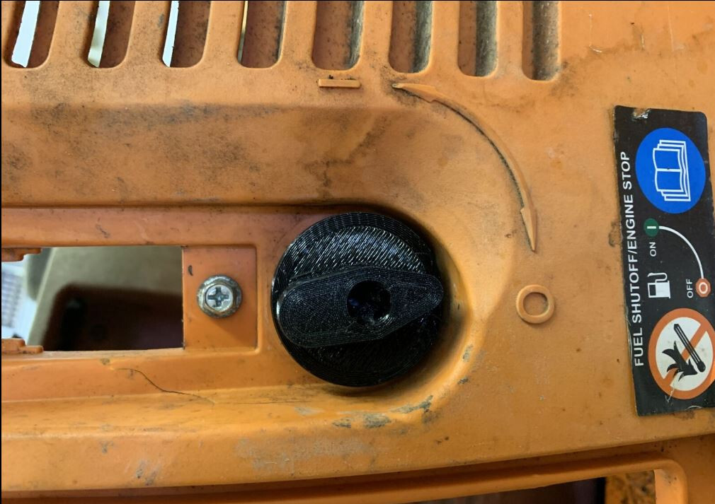 Generac Generator iX1600 iX2000 Knob Switch Run Choke selector - 3D printed part