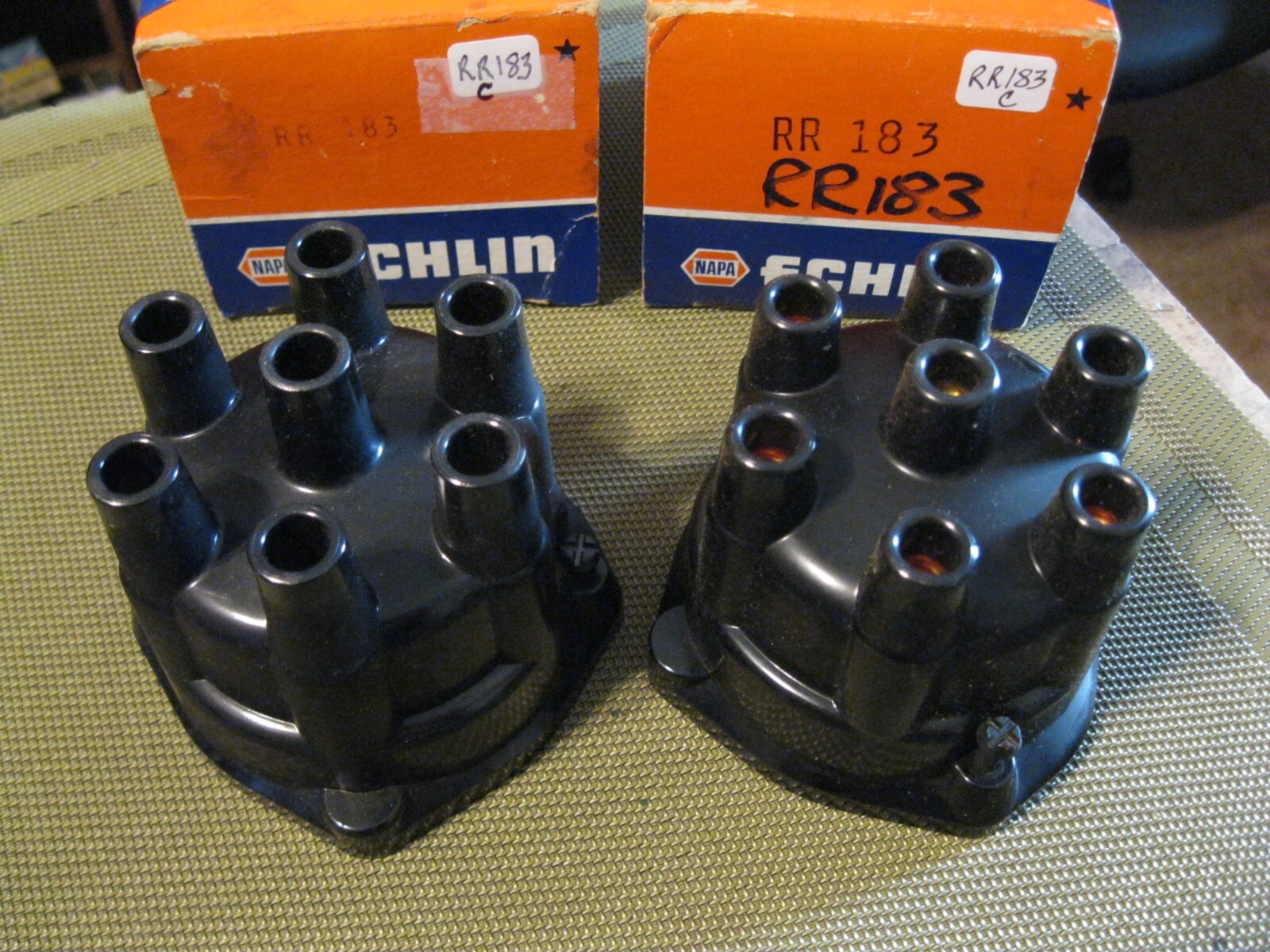 New 1962-1972 AMC, GM ,IHC, Studebaker distributor cap, lot of 2, copper, USA!