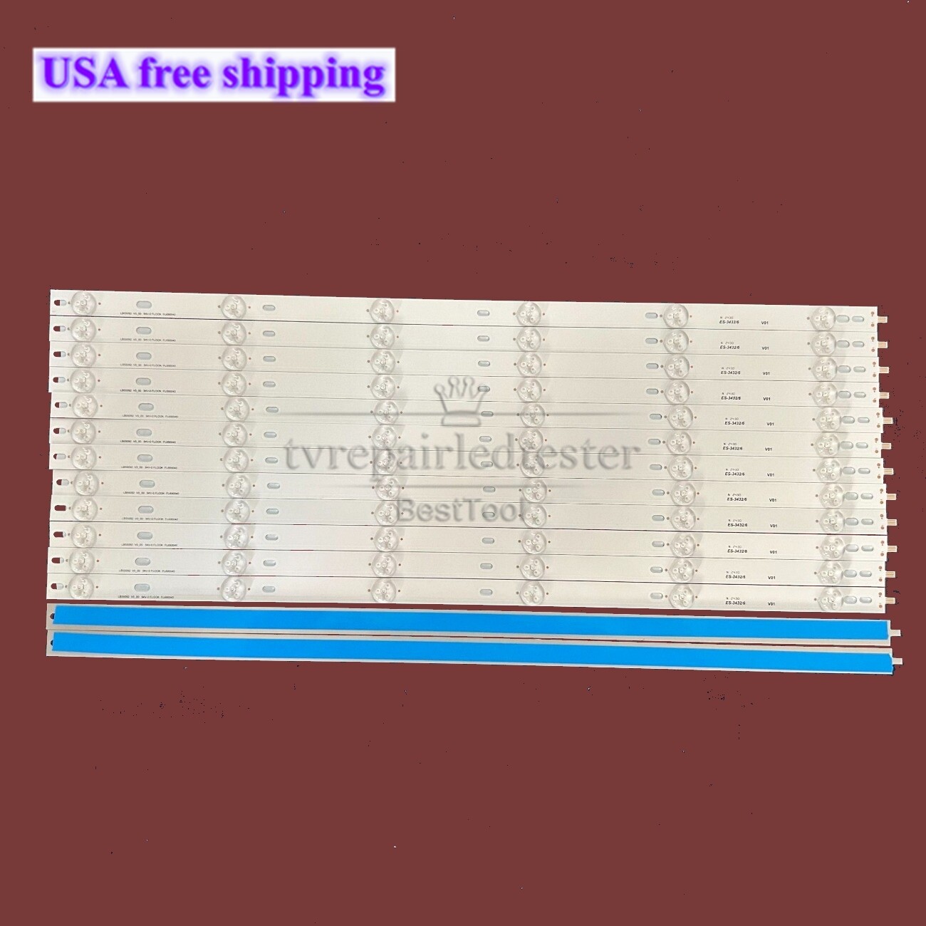 LED Backlight Strips For Vizio LB55092 V0_00 LC550EQY-SHM1 D55UN-E1 E55-E1