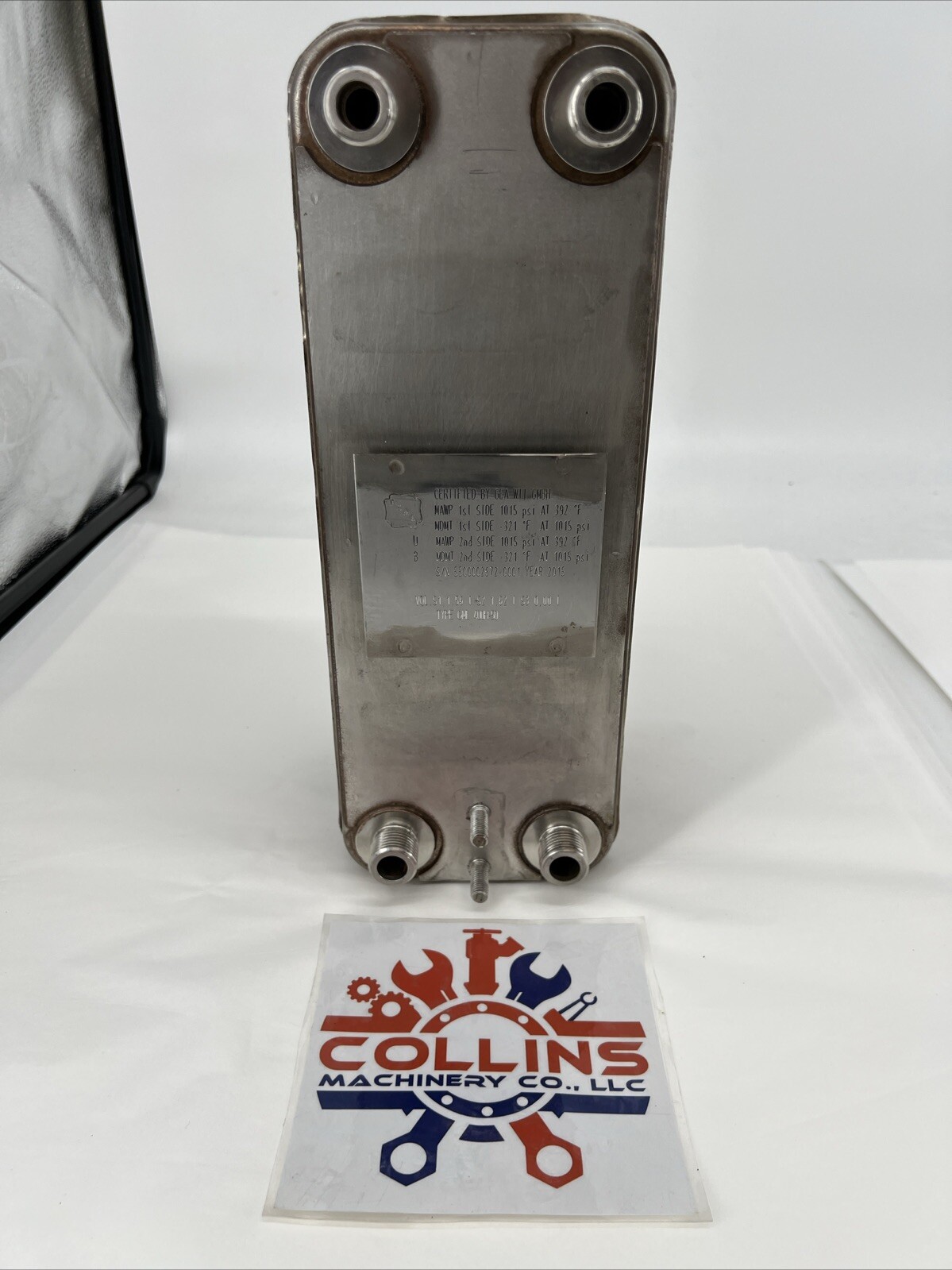 Kelvion Type GML 400H-50 Heat Exchanger, 13”X 4.75” X 5”, -321°F to 392°F, 2015