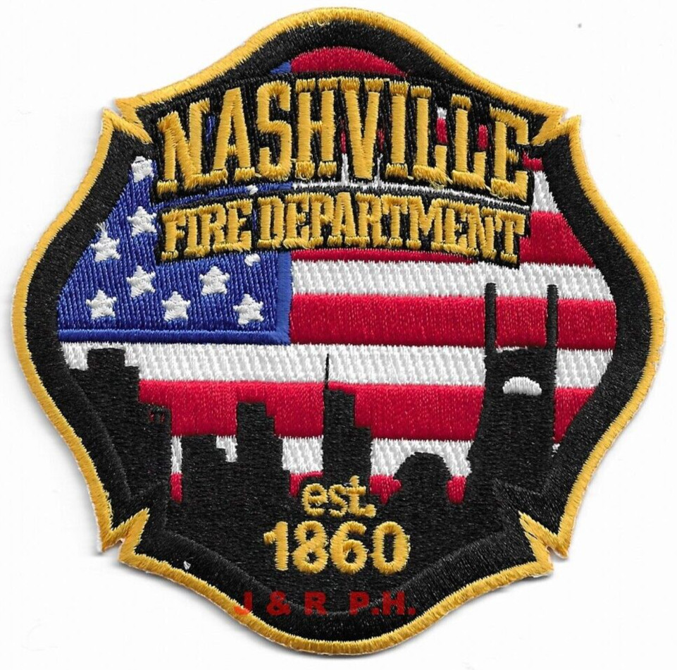 Nashville  Fire Dept.  "1860", Tennessee  (4" x 4" size) fire patch