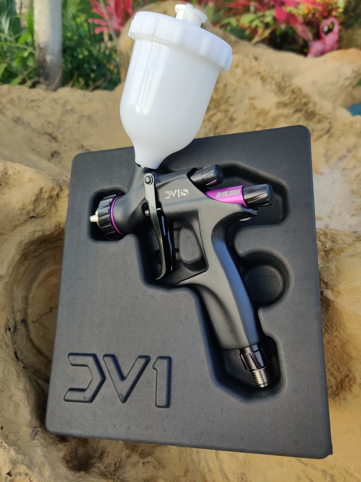 Devilbiss 704533 DV1S Detail Spot Repair Paint Spray Gun w/ Cup ✅SEALED  NEW ✅