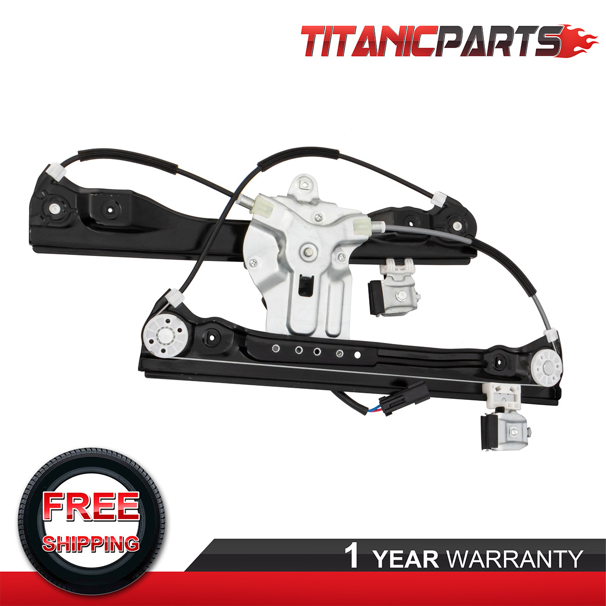 Window Regulator Assembly For 12-15 Chevrolet Cruze Front Driver Left 2 PIN