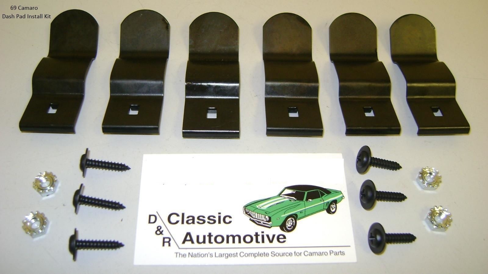 Dash Pad Installation 16pc Kit 69 Camaro **In Stock** mounting kit screw clip
