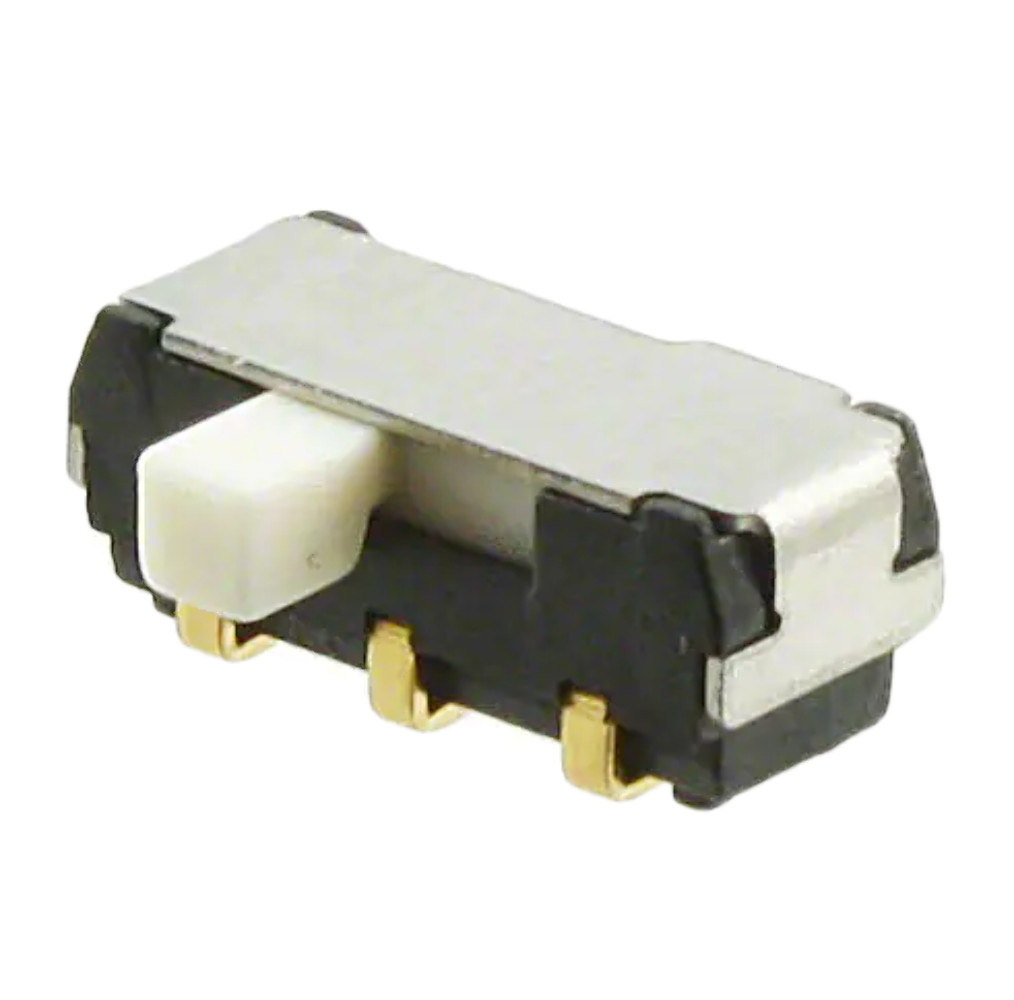 Pack of 4 CL-SB-22A-11T Slide Switch DPDT Surface Mount, Right Angle :RoHS, Cut