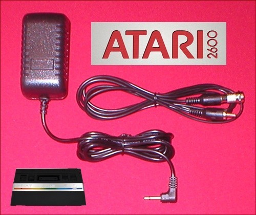 9V AC Adapter 6Ft AV Cable + RF TV  Adapter for Atari 2600 Junior Jr. System NEW