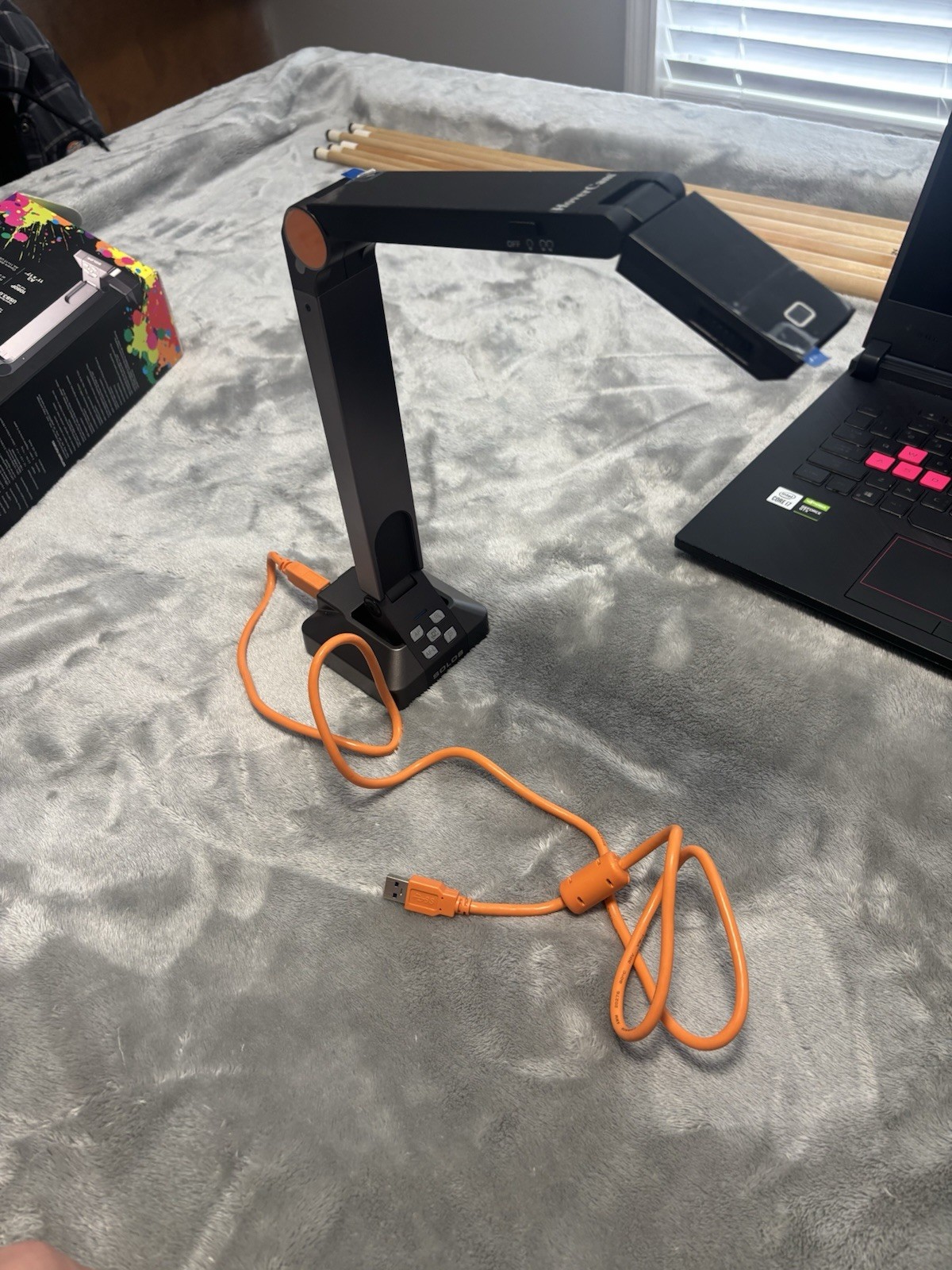 HoverCam Solo 8 USB Document Camera Presentation Equipment with USB Cable & Mat