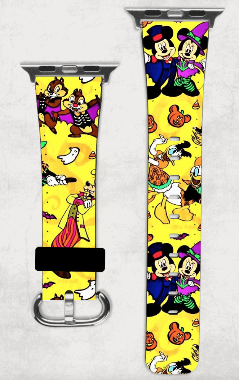 Disney Halloween Apple Watch Band NEW 38/40/41 & 42/44/45 Chip Dale Pumpkin
