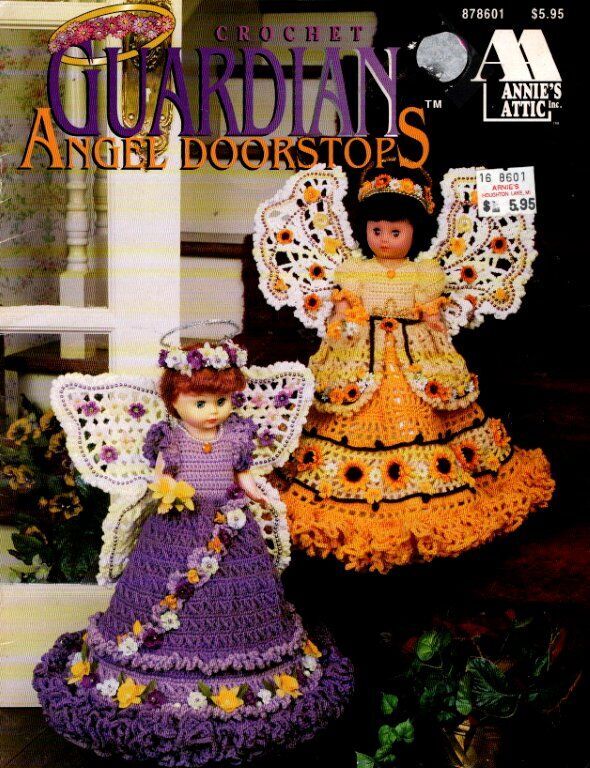 ANNIE'S ATTIC CROCHET GUARDIAN ANGEL DOORSTOPS 5 CUTE DESIGNS