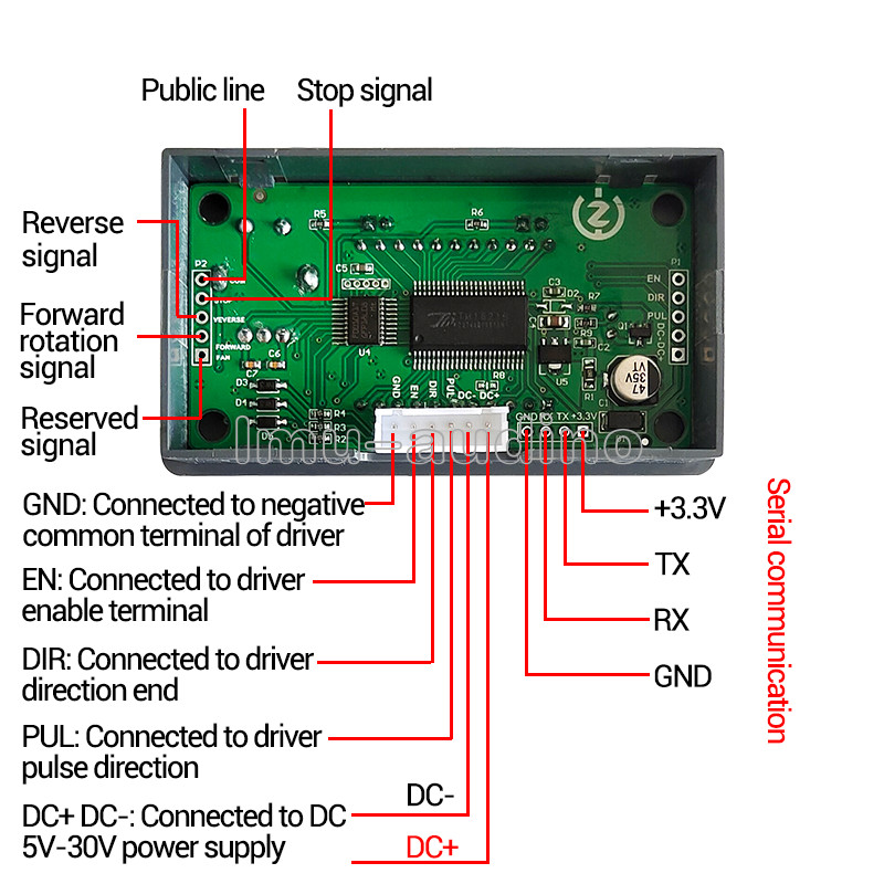 1PCS 42 57 Stepper Motor Controller Reverse Angle Pulse Speed Control Board PLC