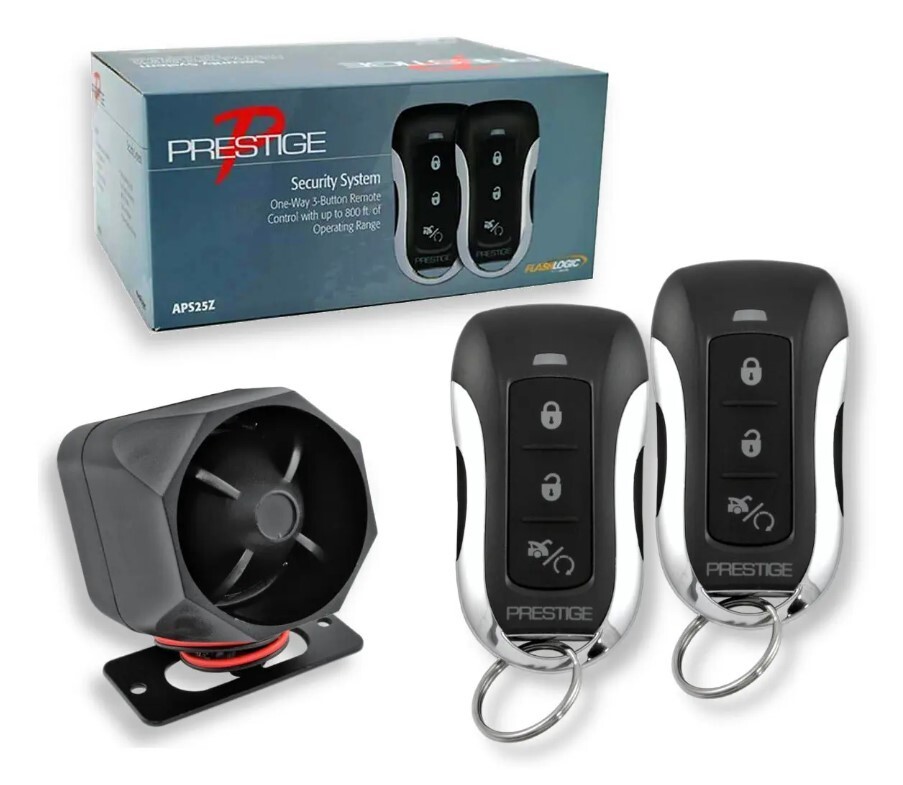Prestige APS25Z Car Alarm System Remote Keyless Entry Security 800' Range NEW