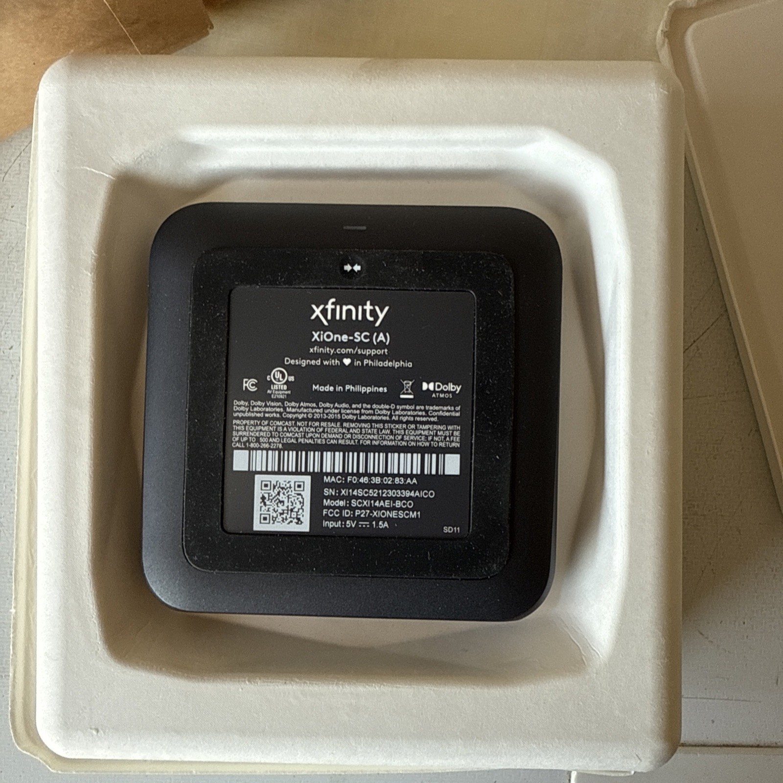 Xfinity XiOne-SC(A) Streaming Device TV Box SCXI11BEIBCO HDMI *module, W/cables