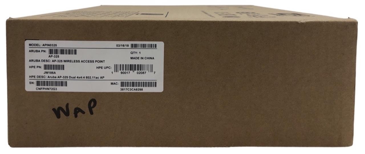 NEW - Open Box - Aruba APIN0325 Wireless Access Point WAP w/ Mount
