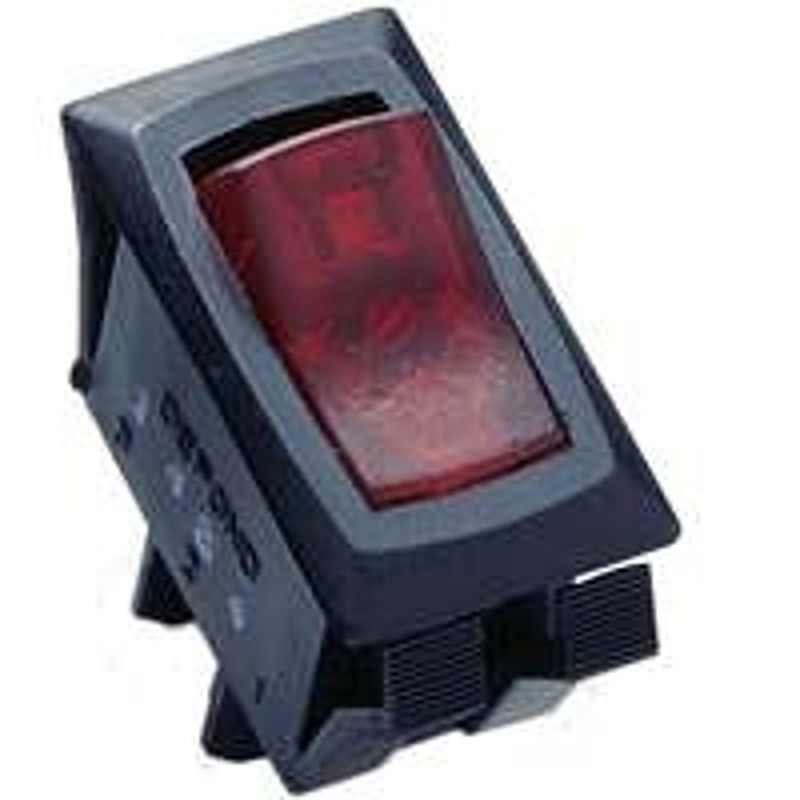 Gardner Bender GSW Series GSW-42 Rocker Switch, 8/16 A, 125/250 V, SPST, 0.55 x