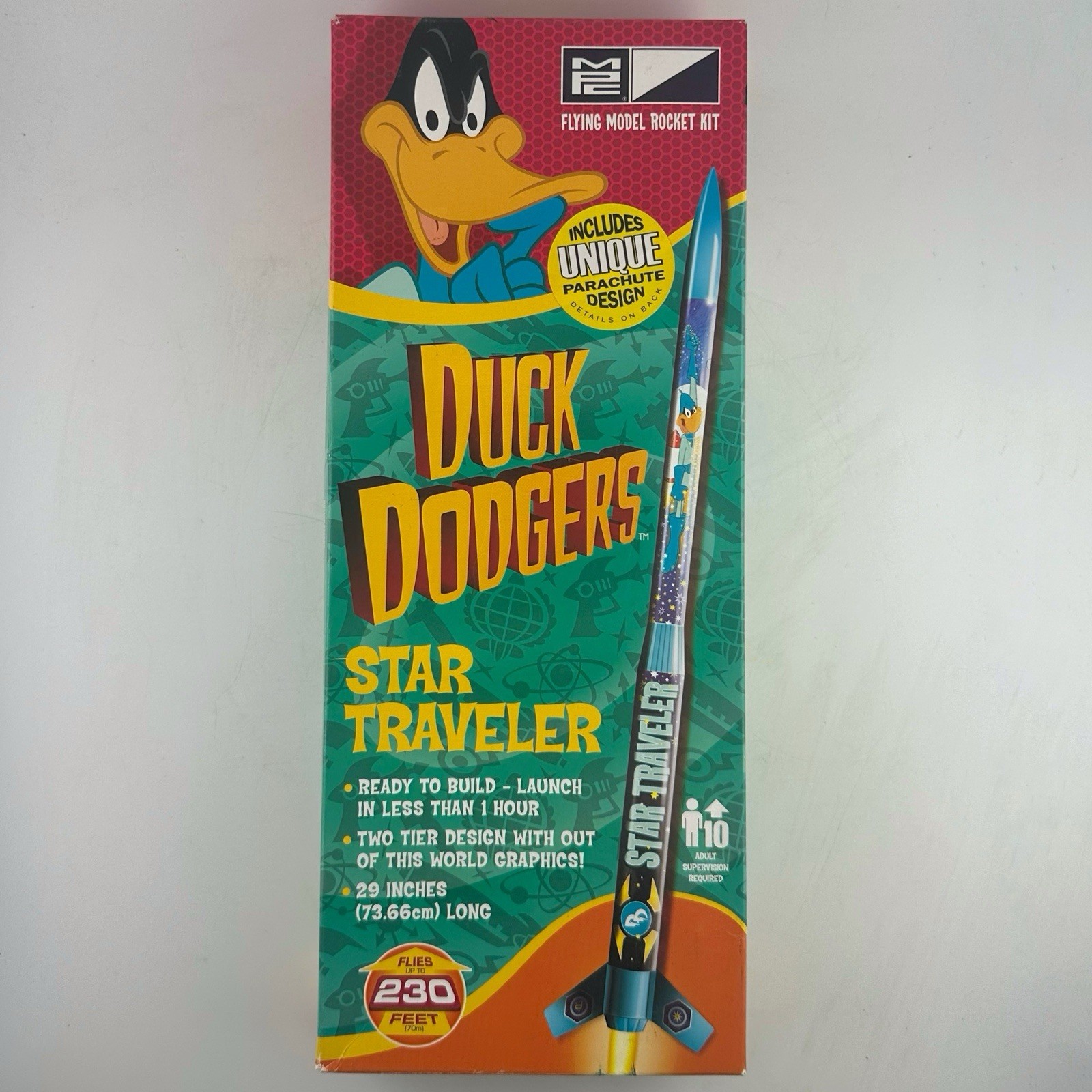 MPC Duck Dodgers Star Traveler 29” Flying Model Rocket Kit NOS Unopened