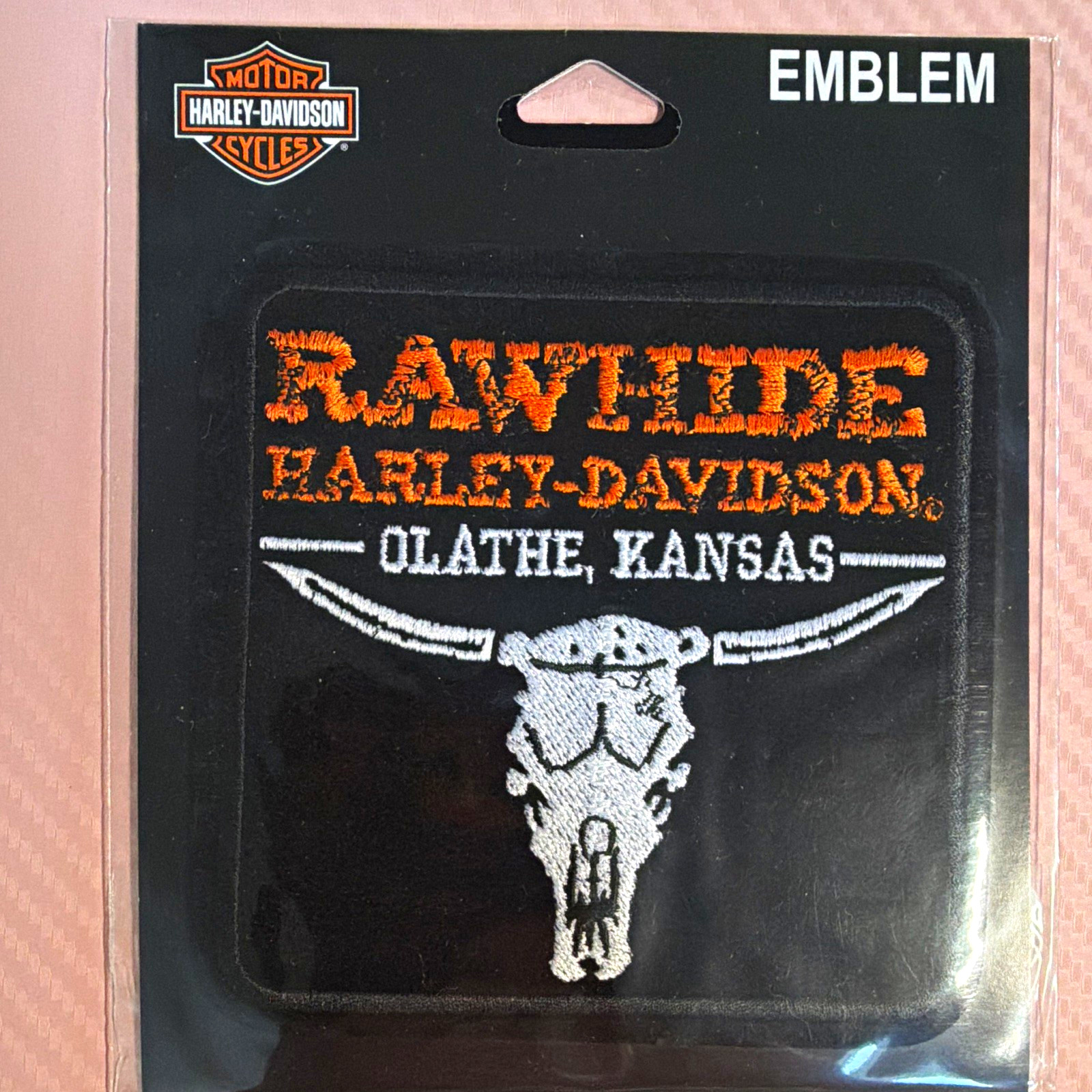 Harley-Davidson Rawhide Olathe Kansas Embroidered Emblem Patch