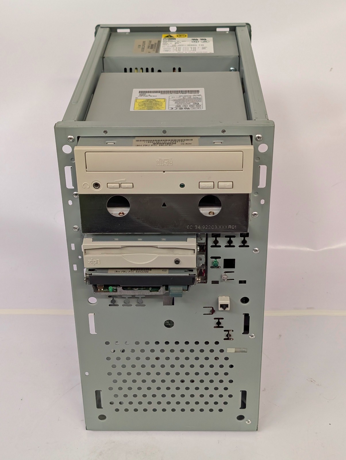 IBM Aptiva Type 2153 E2U beige desktop computer from 98; tested powers on; wiped