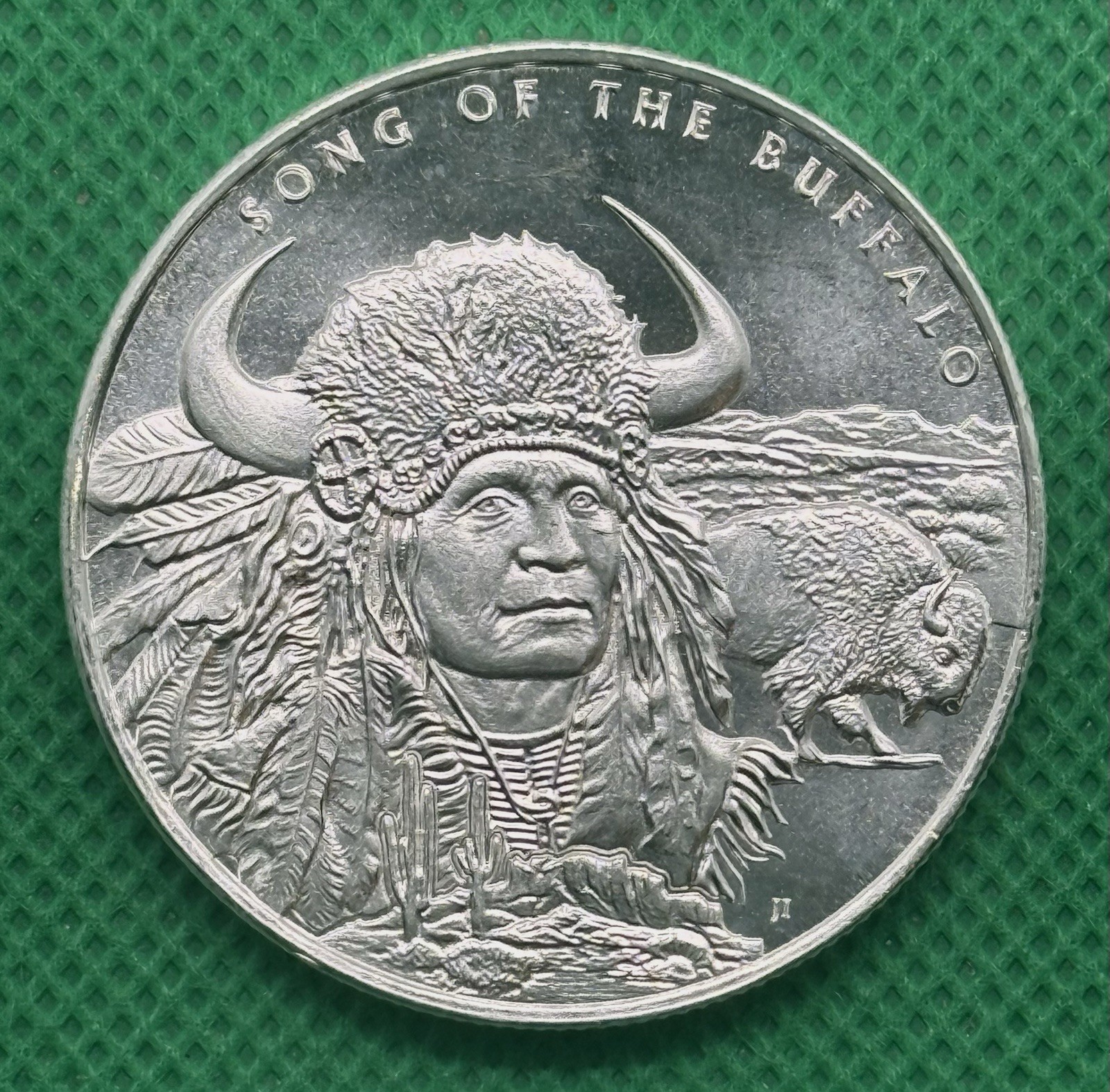 2022 Song of the Buffalo 1 Oz .999 Silver Public Seal Of Niue Two Dollars