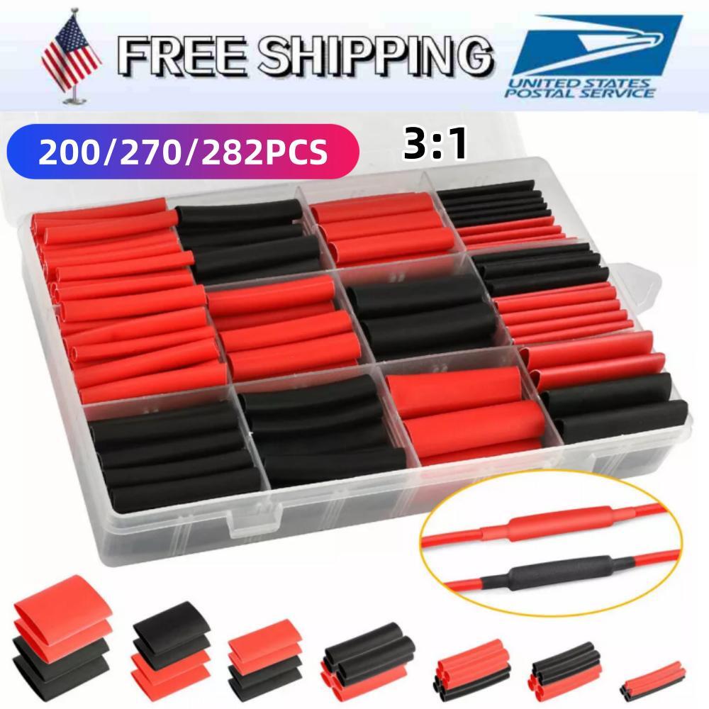 3:1 Heat Shrink Tubing Ratio Marine Adhesive Dual Wall Glue Lined Wrap USA