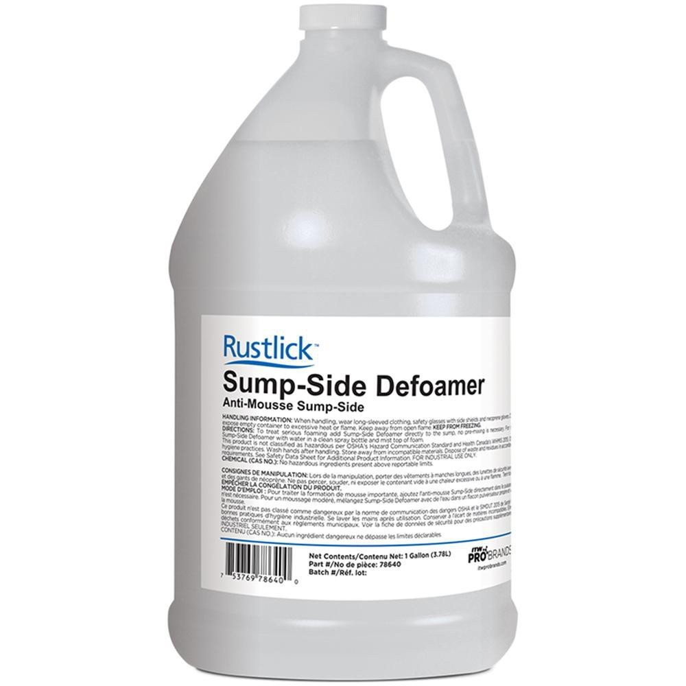 Rustlick Sump-Side Defoamer, 1 Gal, Non-Silicone Defoamer, Bottle