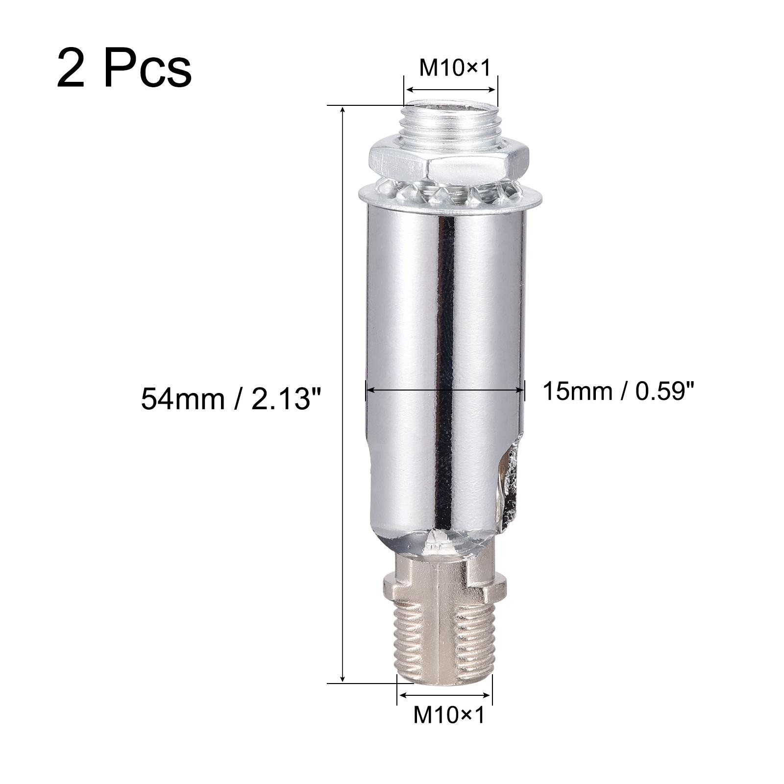 Sloped Ceiling Adapter 180 Degree Swivel M10 Thread for Chandelier Chrome 2Pcs