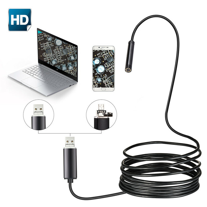 Water/Oil-proof Endoscope Borescope Inspection Camera for Car Moto Diagnostic