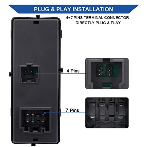 Power Window Control Switch Button Compatible with 2011-2014 Ford F-150