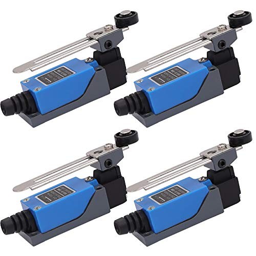 / 4Pcs ME-8108 Adjustable Roller Lever Arm Momentary Limit Switch NC-NO 4PCS