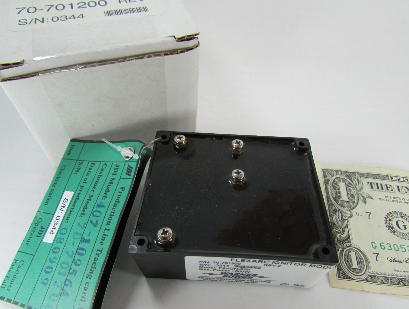 New Warner Power Flexarc Ignitor Modules 600W HMI Stage Lighting JDI Productions