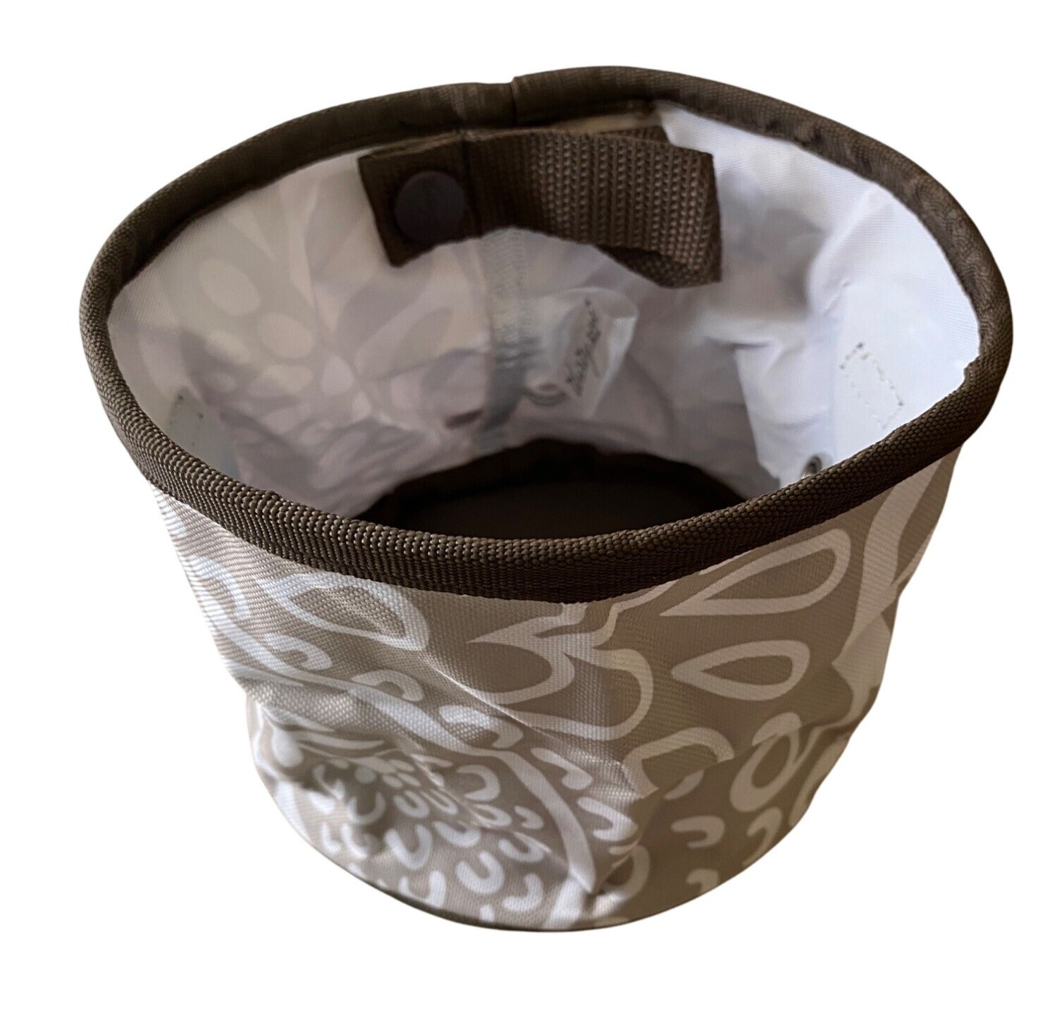 NEW Thirty One Oh Snap Bin Taupe Tan Playful Parade