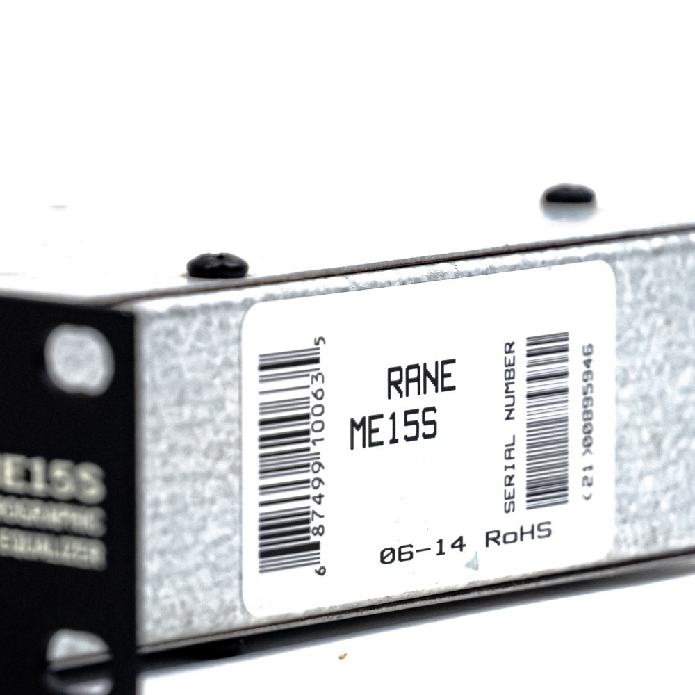 Rane ME15S 2-Channel 2/3-Octave MicroGraphic EQ – Rackmount Equalizer with Box