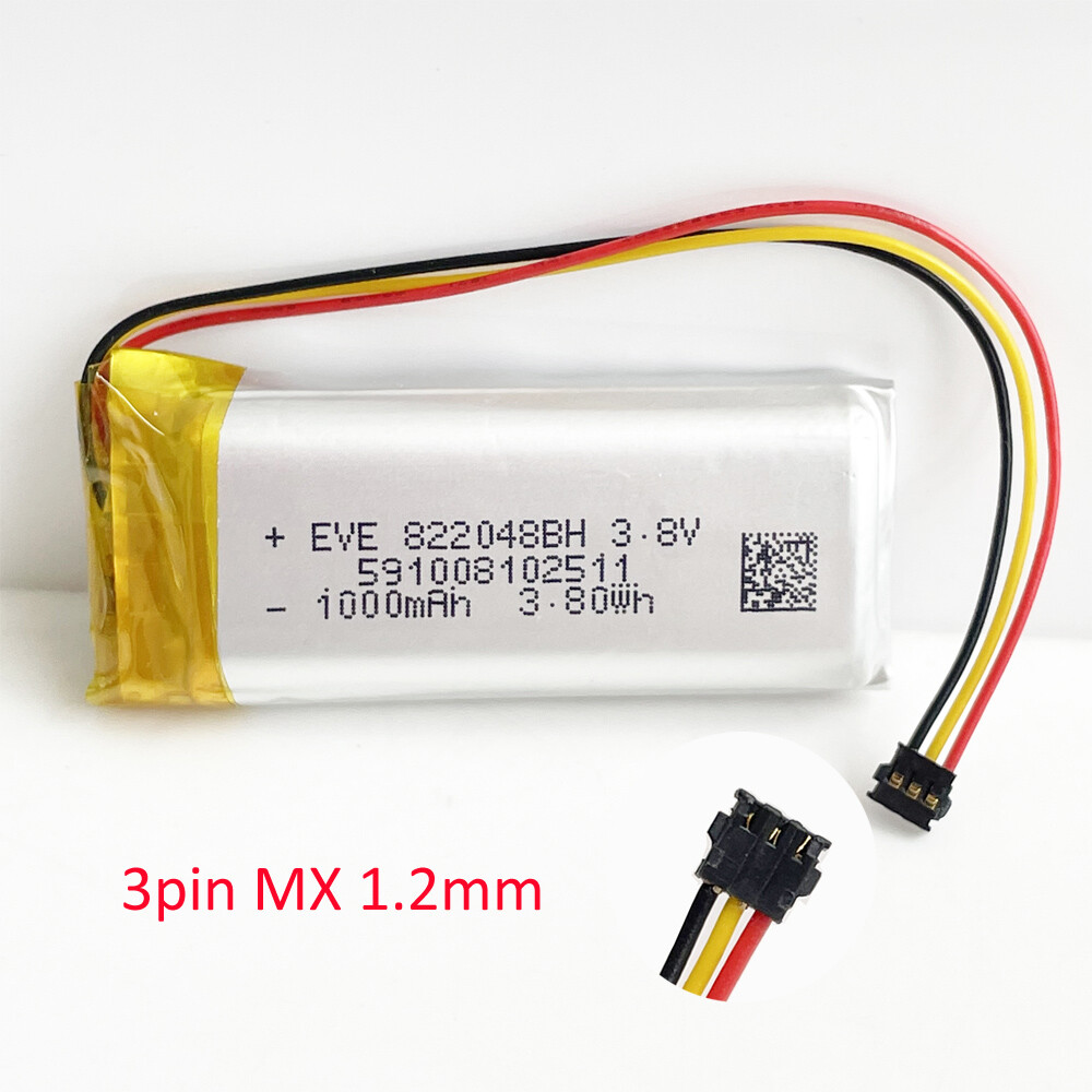 3.8V 1000mAh Lipo Rechargeable Battery 822048 For GPS DVD Valve Index Controller