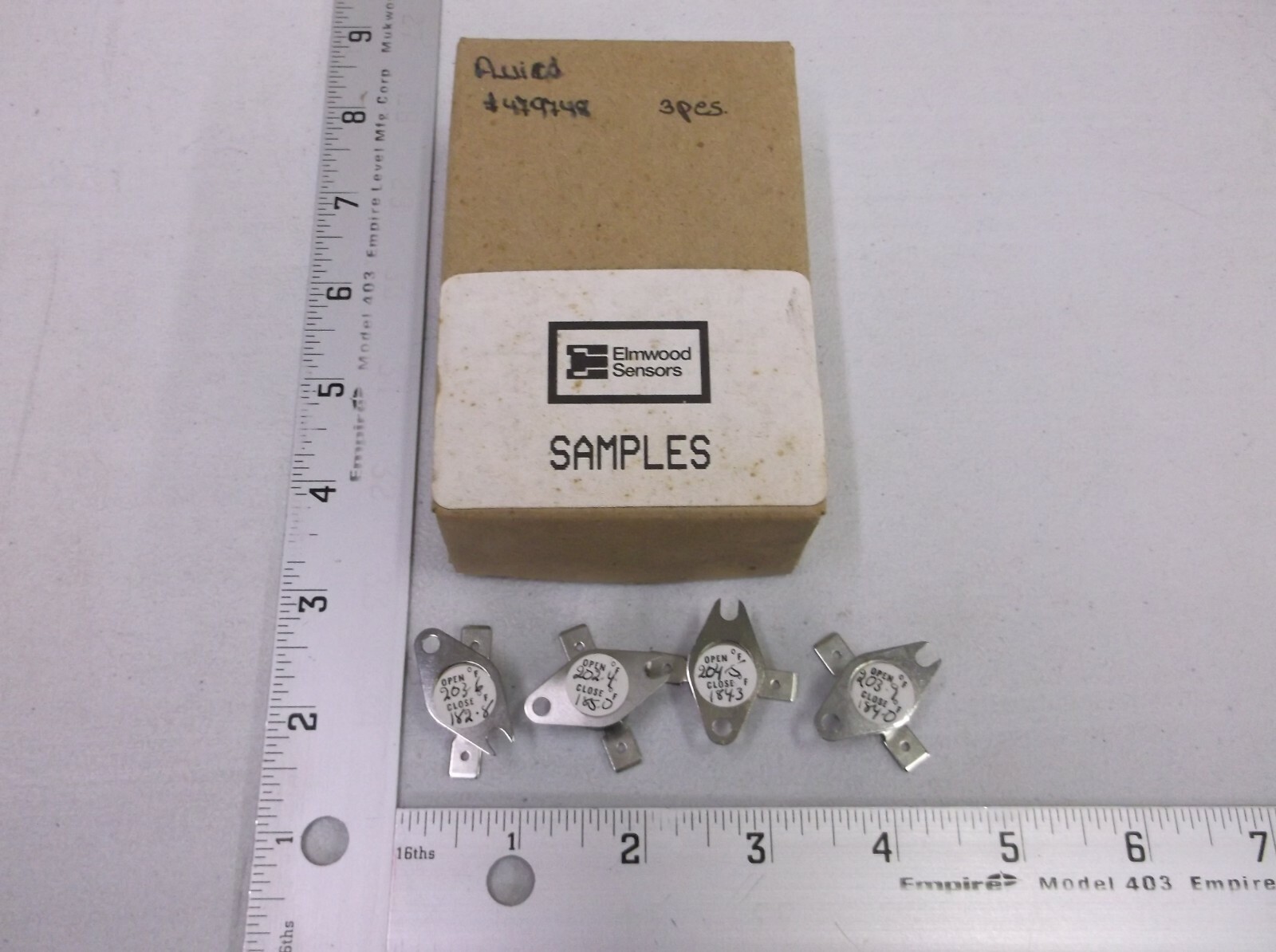 ELMWOOD HONEYWELL, 3455R58-L203/99/40 Automatic Reset Thermostat, LOT OF 4