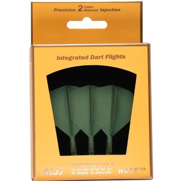 CUESOUL ROST T19 INTEGRATED DART SHAFTS & FLIGHTS MEDIUM SHAFT BIG WING FLIGHT
