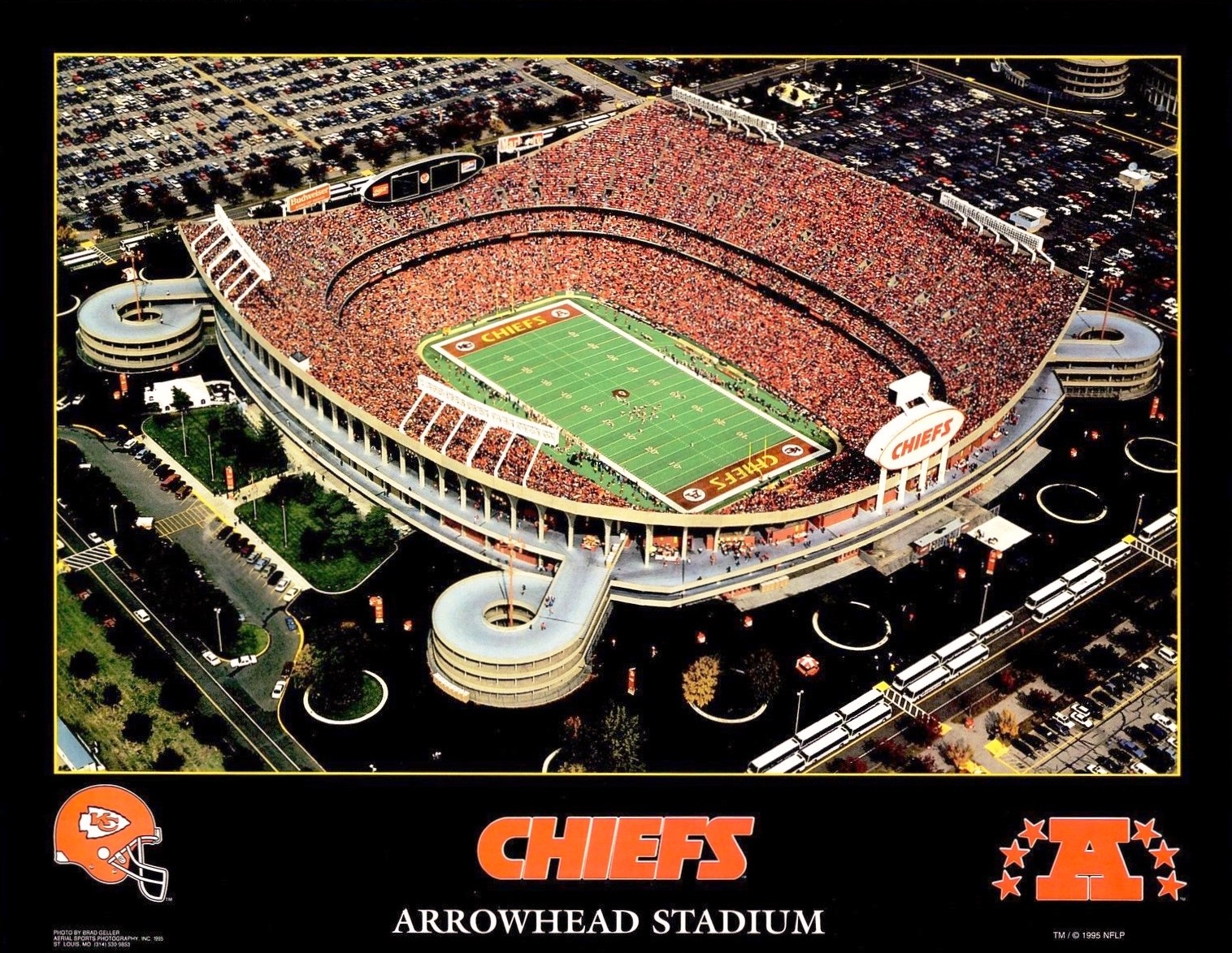 AWESOME KANSAS CITY CHIEF ARROWHEAD STADIUM 8X10