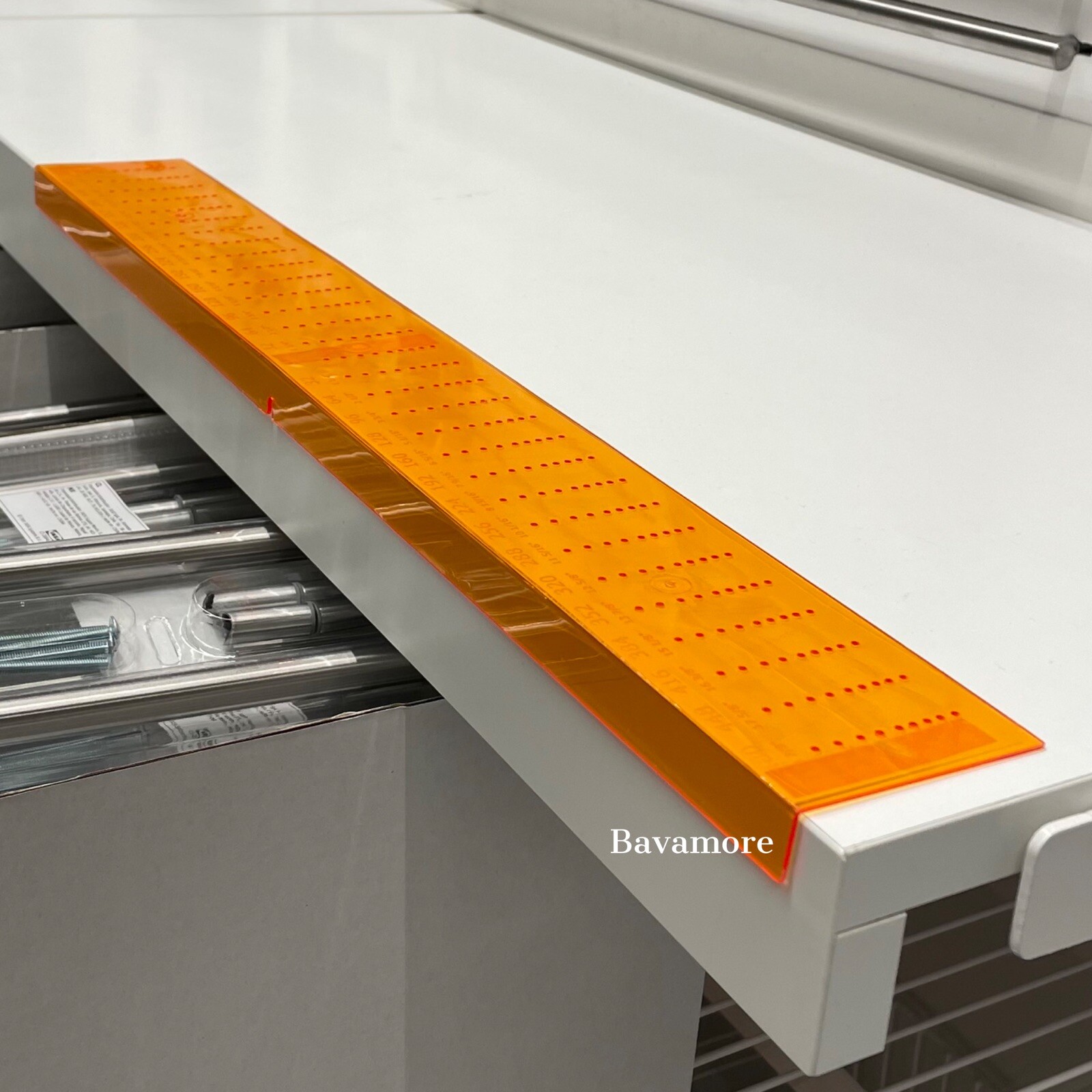 IKEA FIXA Drill template, orange 20¼×2½" BRAND NEW 903.233.93