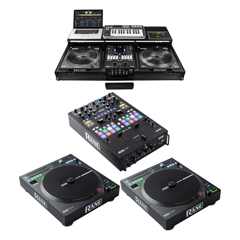 2 x RANE DJ TWELVE MKII + 1 x Rane SEVENTY + 1 x Odyssey Case for Rane Seventy