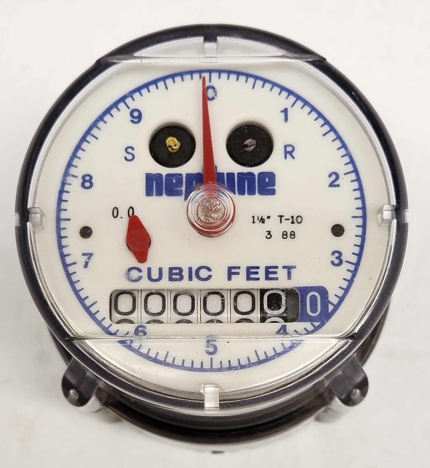 Neptune 1-1/2" T-10 Water Meter Direct Read Cubic Feet - New?