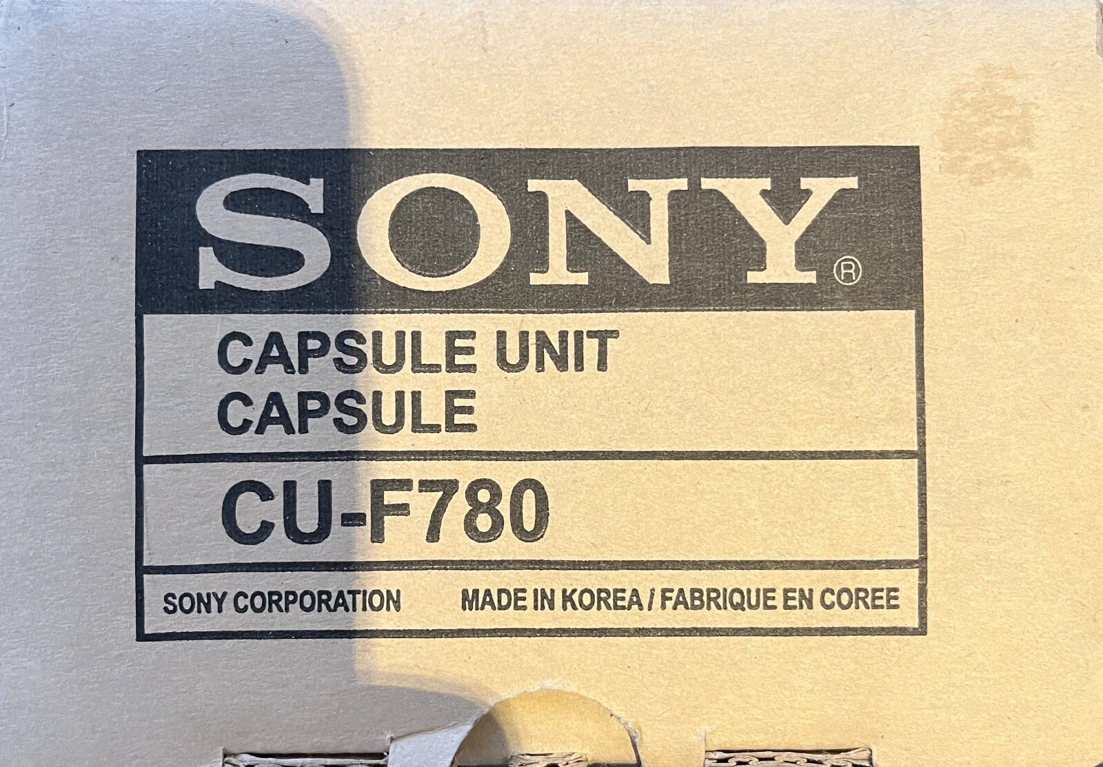 Sony CU-F780 capsule unit