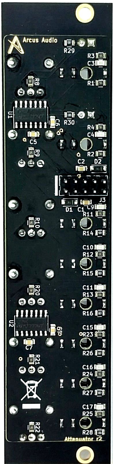 Arcus Audio - Buffered Multiple with Attenuators 2:3 or 1:6 for Eurorack